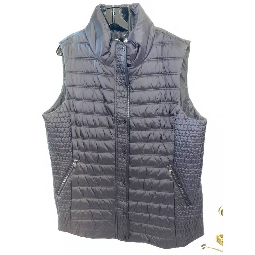 NEW RENUAR women's woven vest in black